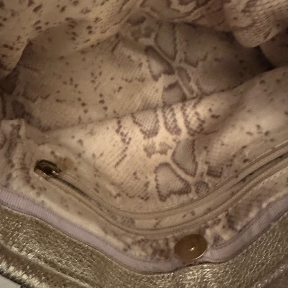 Authenticated Jimmy Choo Metallic Gold Tote - Picture 13 of 16